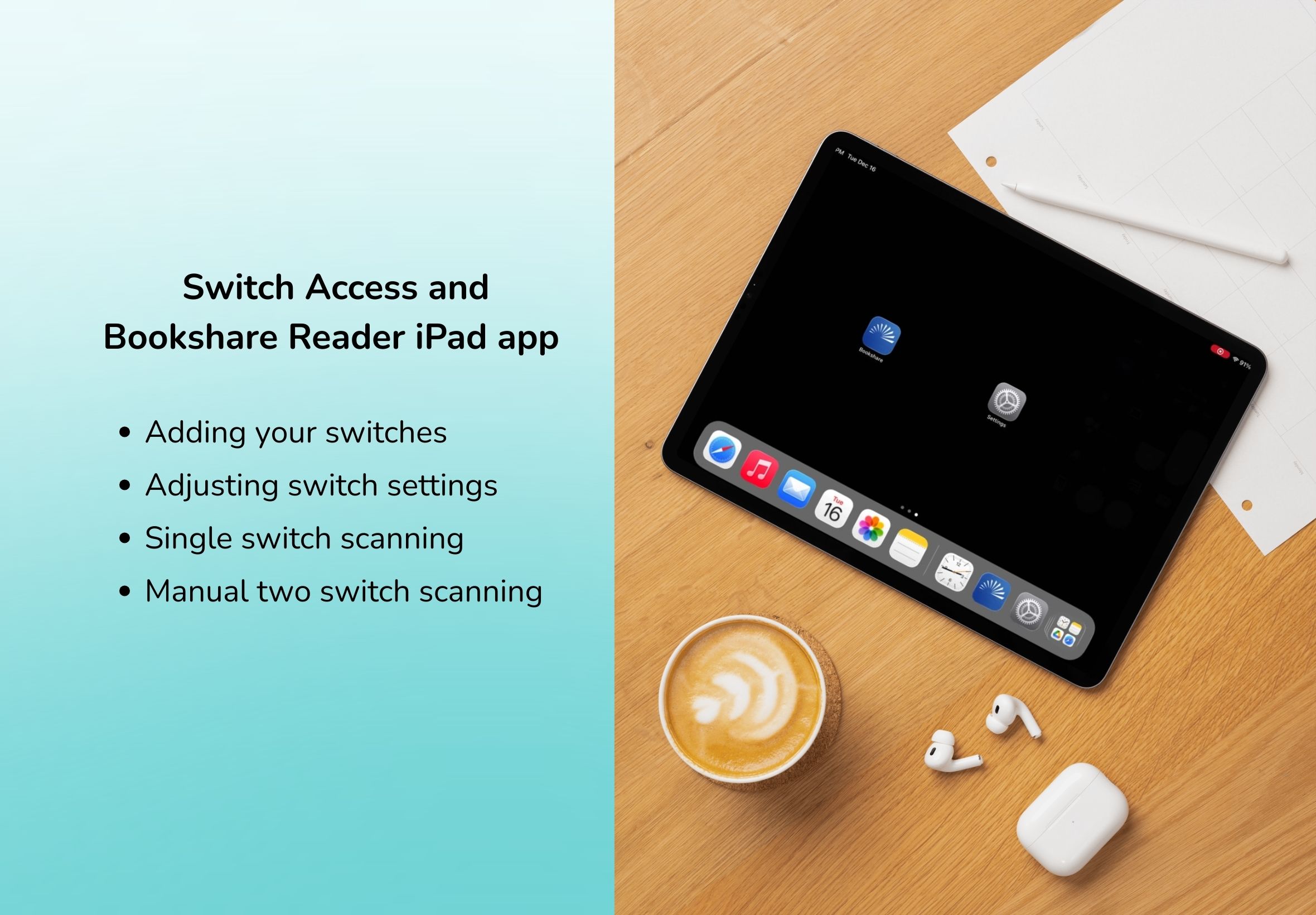 Switch Access Tips for the Bookshare Reader iPad app